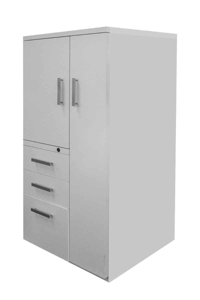 Wardrobe Tower Rh White Metal