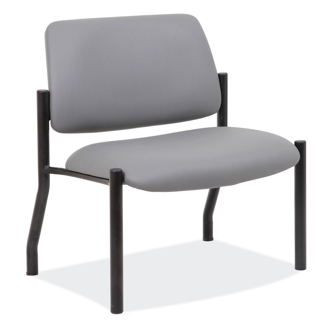 office source big  tall collection grey armless guest chair