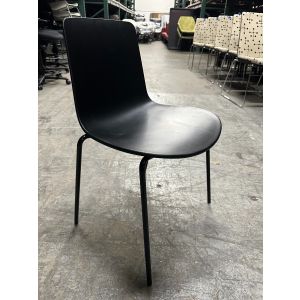 Steelcadse Enea Lottus Side Chair (Black/Black)