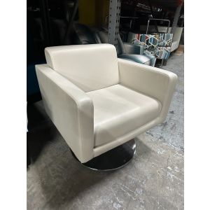 Allermuir Fifty Series ArmChair (White/Silver)