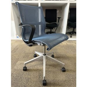 Herman Miller Setu Conference Chair(Blue/Silver)