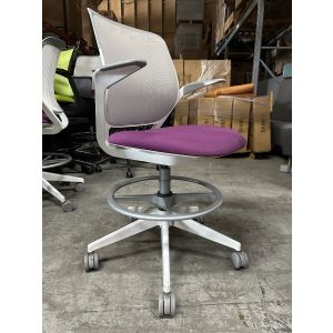 Steelcase Cobi Task Stool Chair (Concord/Arctic White)