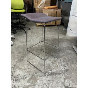 Steelcase Last Minute High Stool (Purple/Chrome)