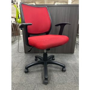 Wise Mesh Back Task Chair (Red/Black)