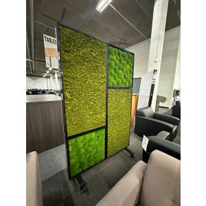 Mobile Whiteboard w/ Artifical Moss