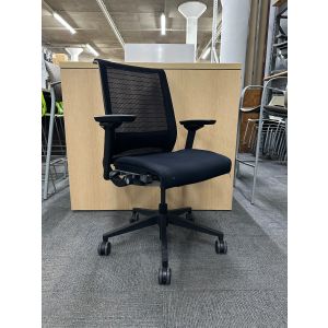 Steelcase Think Task Chair (Black Mesh/Black)