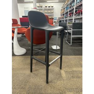 Emeco Broom Bar Height Stool (Dark Grey)