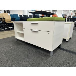 Herman Miller Low Credenza with a Green Cushion Top - RH 48" x 29"