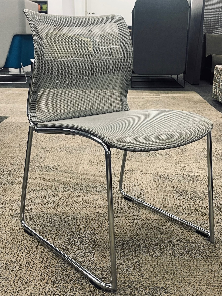 Stylex Zephyr Stack Chair (Platinum/Chrome)