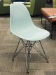 Herman Miller Eames Molded Plastic Side Chair (Grey Green/Chrome)