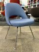 Knoll Saarinen Executive Side Chair (Blue/Chrome)