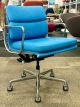 Herman Miller Eames Soft Pad, Management Height Chair (Hydrangea/Chrome)