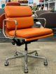 Herman Miller Eames Soft Pad, Management Height Chair (Satsuma/Chrome)