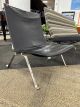 PK22 Lounge Chair (Black/Satin Brushed Steel)