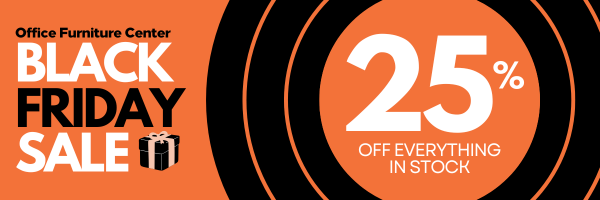 Black Friday deals banner from our website and email campaigns to promote 25% off our in stock items